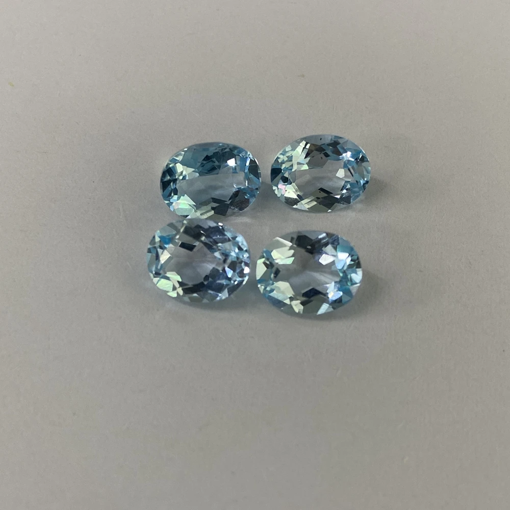 12&times;10mm 6 carats Oval cut natural Blue topaz sky blue topaz loose stone