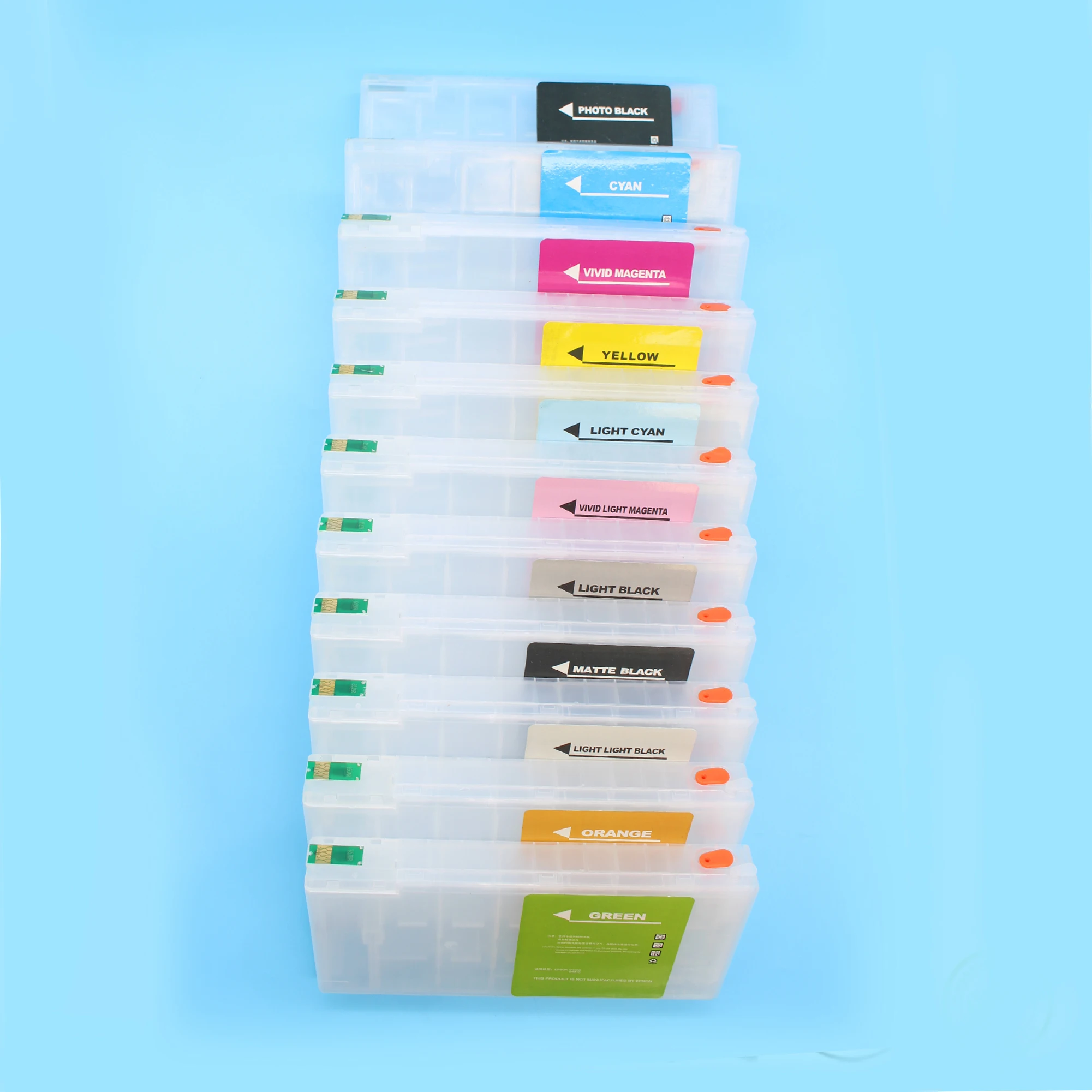 11 Colors T6531-T6539 T653A T653B 4900 Refillable Ink Cartridge with ARC Chip for Epson Stylus Pro 4900 Printer Empty