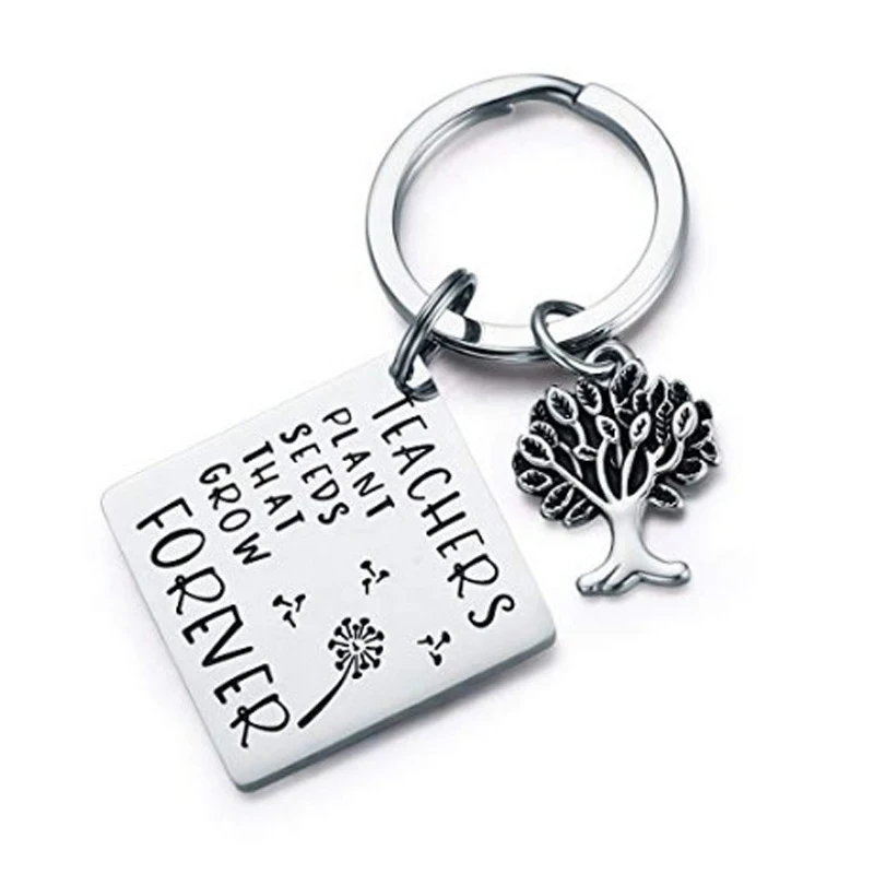 

Teacher Keychain Teacher Plant Seeds That Grow Forever Keyring for Teacher's Day Keyring Gifts Jewelry