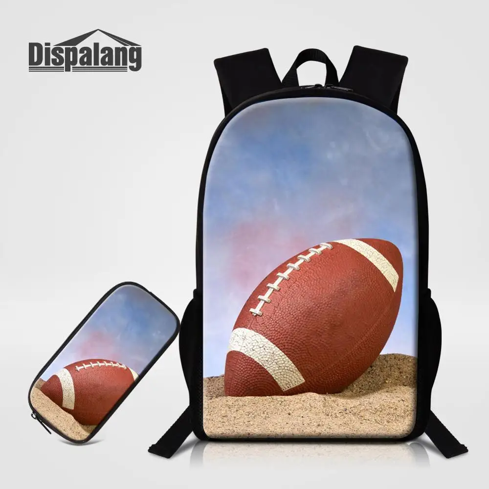 2 PCS Set17 Dispalang 2 шт./компл. рюкзак+ чехол для детей Новая акция школьные сумки для подростков индивидуальный дизайн мяч рюкзак ранец - Цвет: 2 PCS Set17
