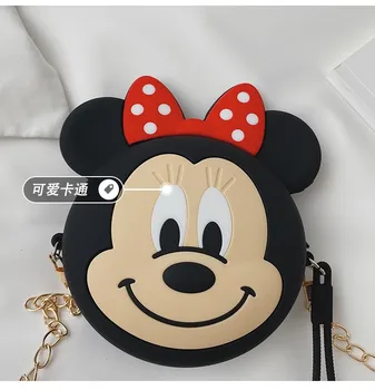 

2020 new Version cute Mickey change bag holding bag cartoon female student Minnie silicone Bag Messenger Bag coin purse кошелек