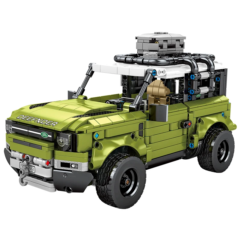 

Technic SUV Pull Back car Building Blocks Off-road Vehicle Land Rover Defender 1: 14 Camping Picnic Car Model Toys for Children