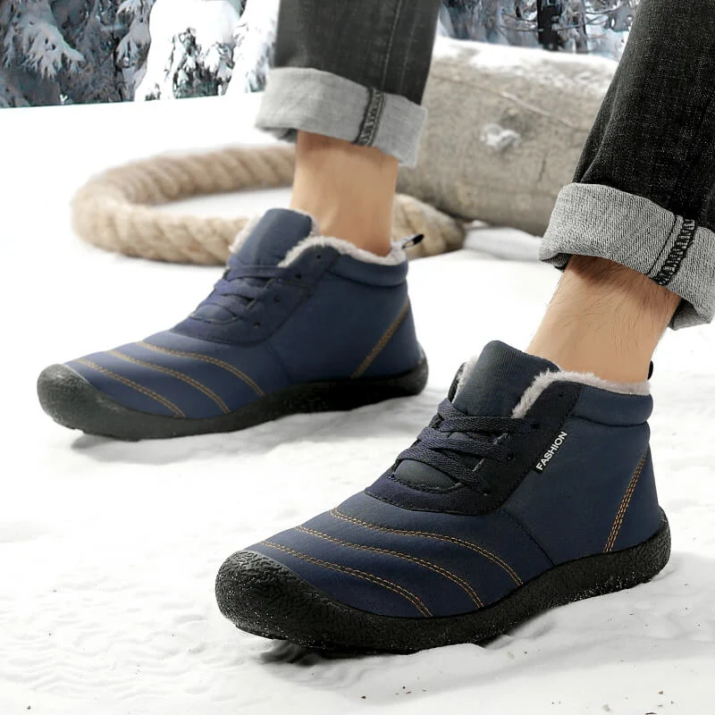 Очень теплые мужские зимние ботинки для мужчин; теплые непромокаемые сапоги на меху; Плюшевые мужские зимние ботинки; Botas Masculina