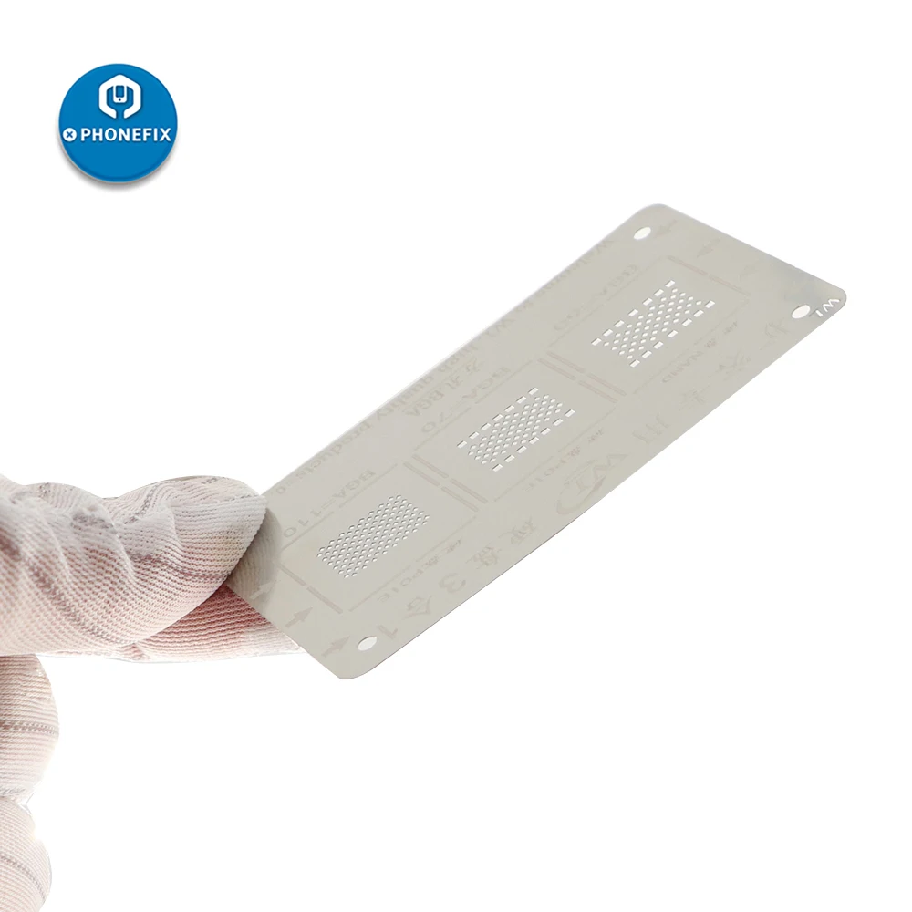 Трафарет WL BGA Reballing для iPhone 5/5C/5S/6/6P/6S/6SP/7/7P/8/8P/X/XS/XSMAX NAND Flash трафарет реболлинга