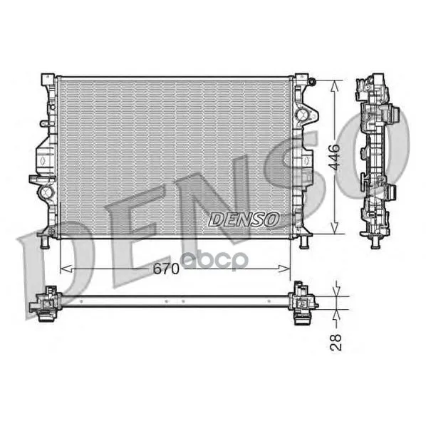 Радиатор Системы Охлаждения Ford,Land Rover,Volvo Denso арт. DRM10088