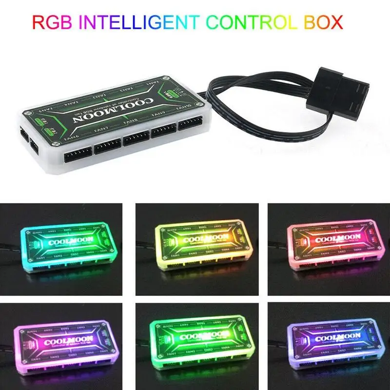 RGB светодиодный тихий компьютерный корпус ПК Вентилятор охлаждения 120 мм с 1 пульт дистанционного управления ПК кулер компьютера дропшиппинг