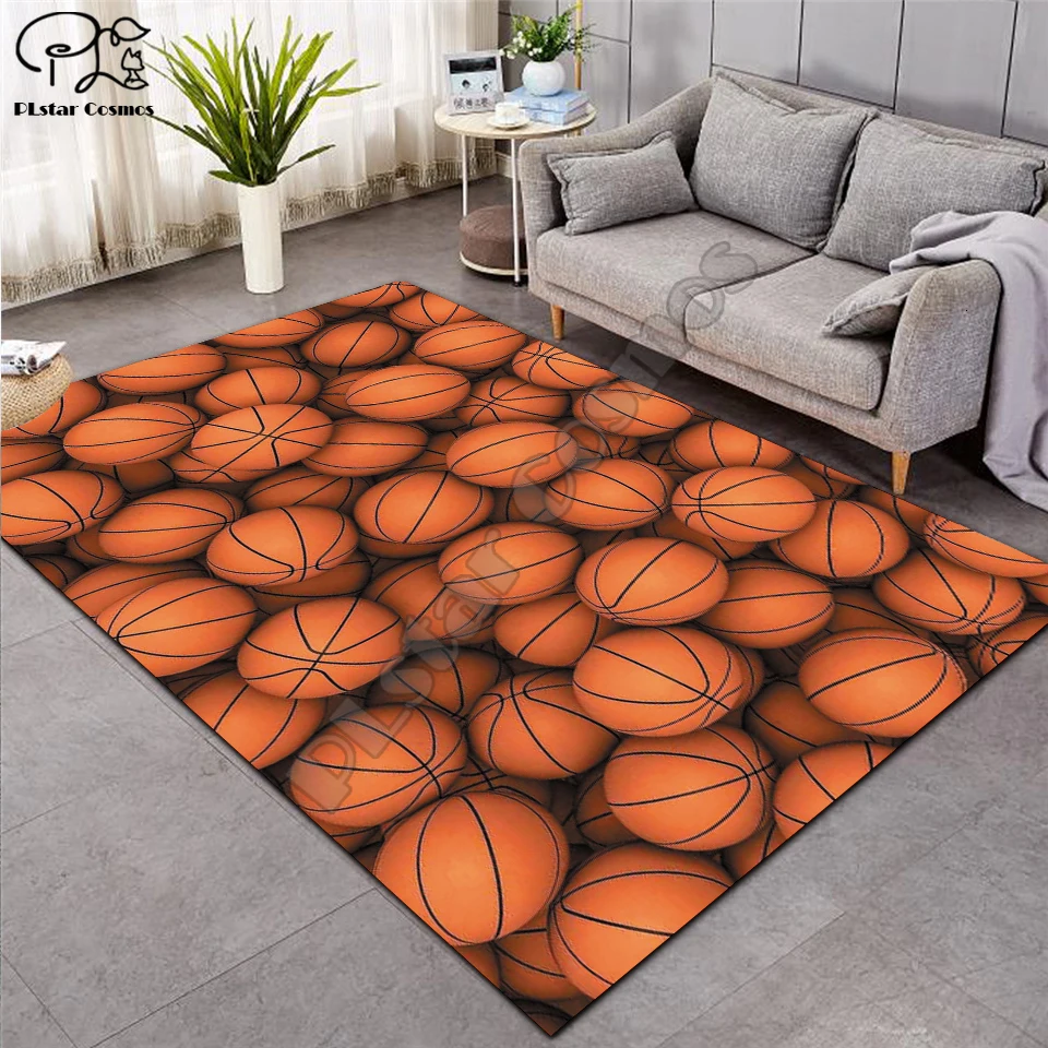 

Carpet 3D Basketball Larger Mat Flannel Velvet Memory soft Rug Play Game Mats Baby Craming Bed Area Rugs Parlor Decor 01