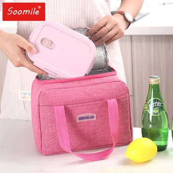 

2020 NEW Functional Pattern Cooler Lunch Box Portable Insulated Canvas Lunch Bag Thermal Food Picnic Lunch Bags For Women