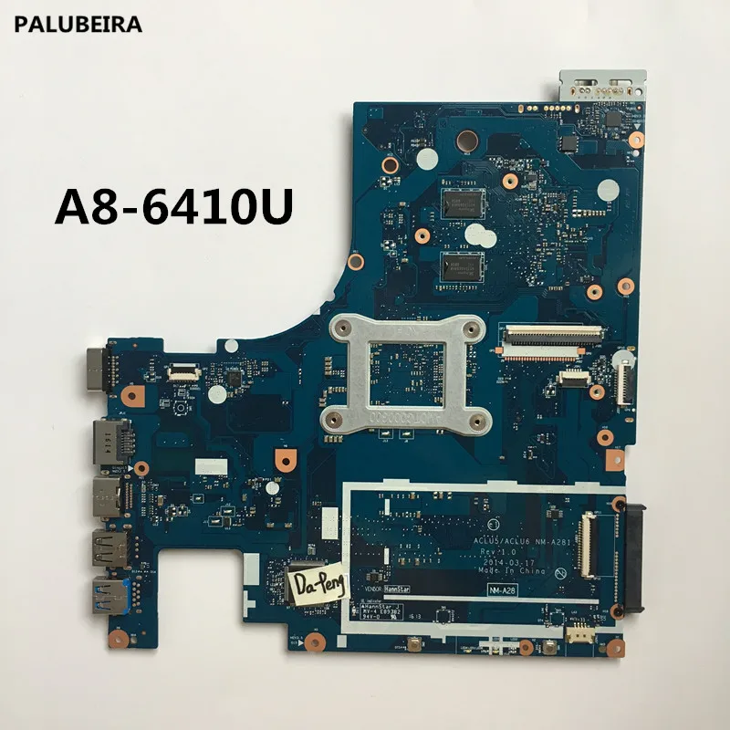 PALUBEIRA протестированный ACLU5/ACLU6 NM-A281 ноутбук материнская плата для Lenovo G50-45 ноутбук ПК A8 процессор+ с видеокартой