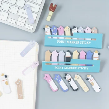 

Kawaii Memo Pad Bookmarks Creative Cute Cat Panda Sticky Notes Index Planner Stationery School Supplies Paper Stickers