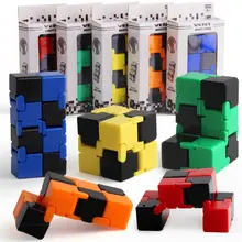 Hot Magic Unlimited Magic Cube Folding Fingertip Decompression Intelligence Cube Puzzle Creative Funny Toy Gift for Kids