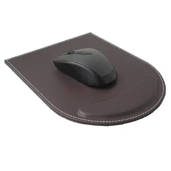 

Laptop Mouse Pad PU Leather Large Desktop Mice Mat Computer Gaming Dota Anti-Slip Mousepad with Wrist Rest