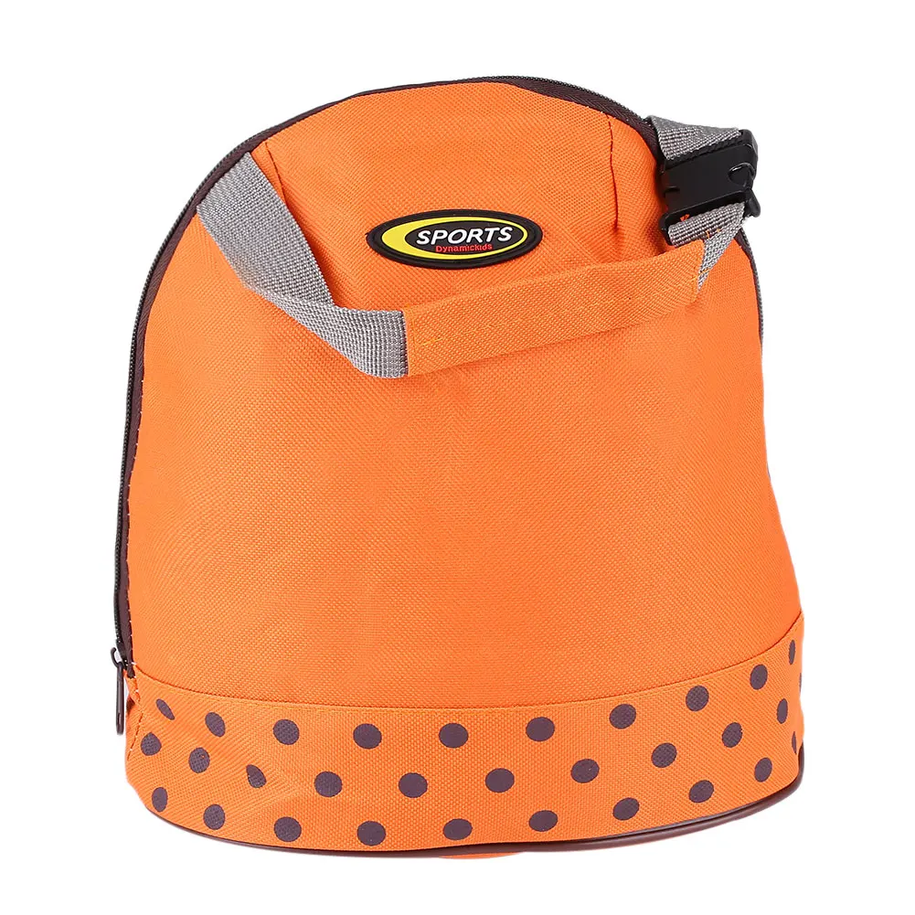 Orange Thermal Insulated Lunch Bag Storage Wave Point Picnic Office Supplies Portable - Цвет: Orange