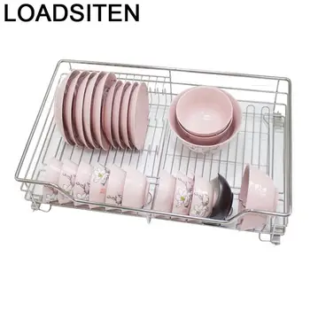 

Dish Organizador Organizer and Storage Keuken Armario De Cocina Despensa Stainless Steel Rack Cozinha Kitchen Cabinet Basket