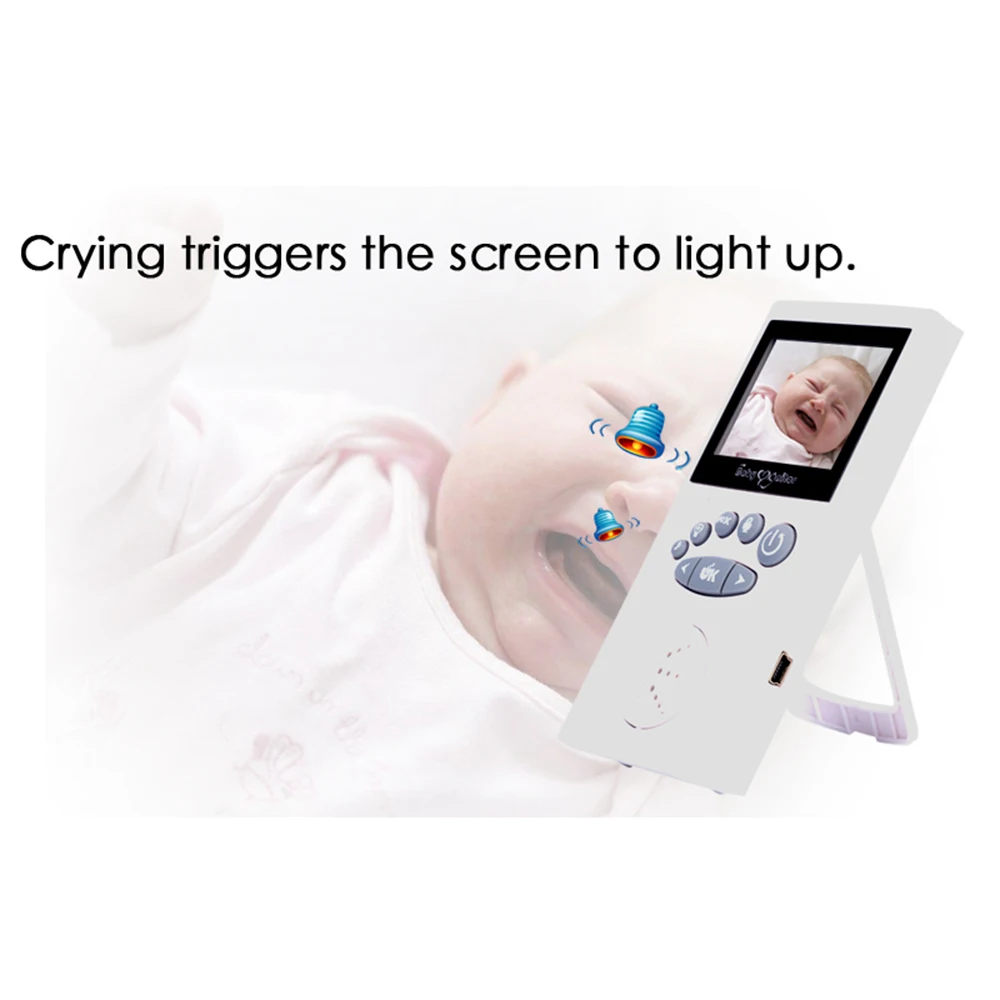 CYSINCOS детский монитор, камера для младенцев, цифровая камера, оптика, инфракрасное ночное видение, 2,4, ЖК-дисплей, беспроводной, два способа