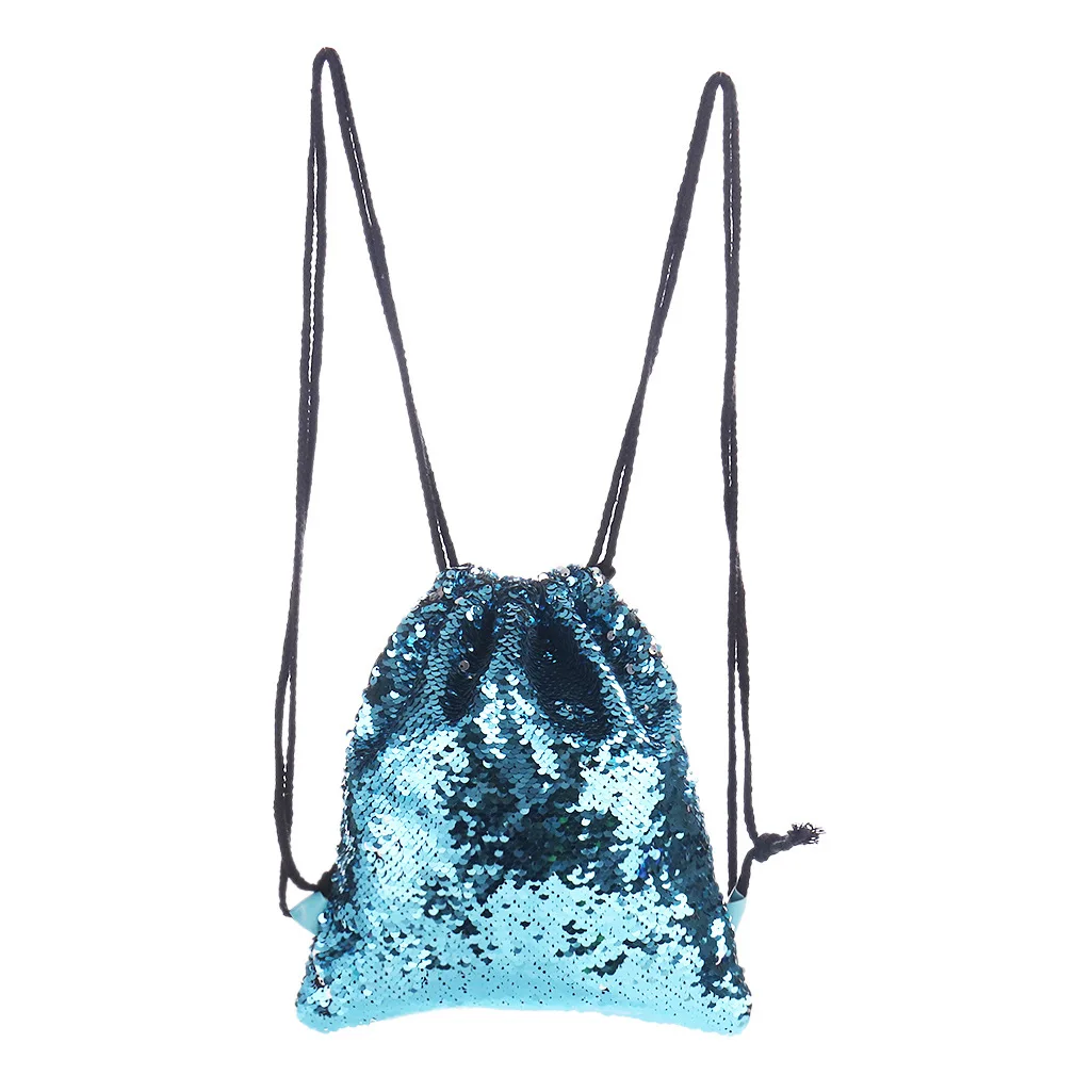 Bz901 Symphony Color Changing Sequin Fashion Women's Drawstring Bag Backpack Outdoor Sports Backpack