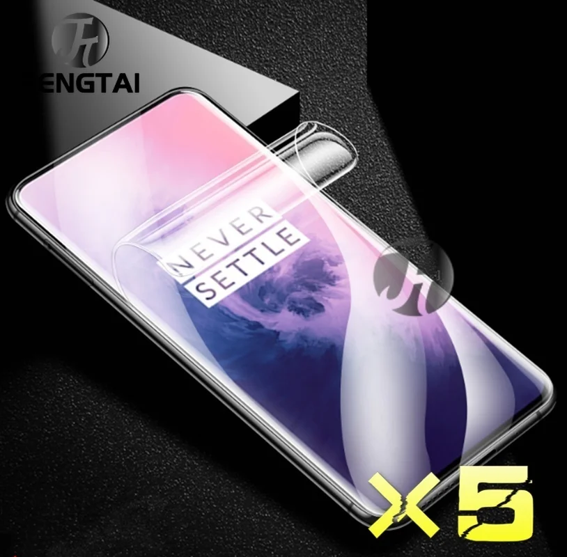

5pcs Hydrogel Film for Oneplus 7/8/7t/6/6t Screen Protector for 1+ 7 6T 8 6 7t pro Screen Protector OnePLus 8/7/7t pro Soft Film