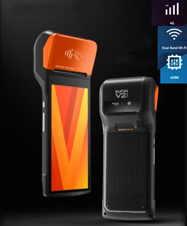Высокая версия 4G Android Ручной пос-терминал принтер WIfi NFC мобильный POS устройств с