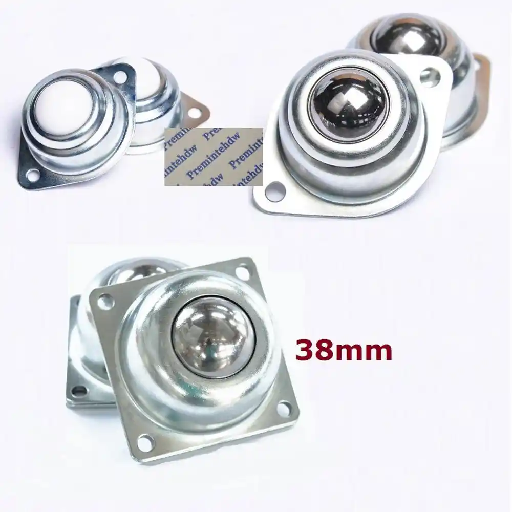 4Pcs Threaded Stem Bolt Stud Mounted 304 Stainless Steel Nylon Ball