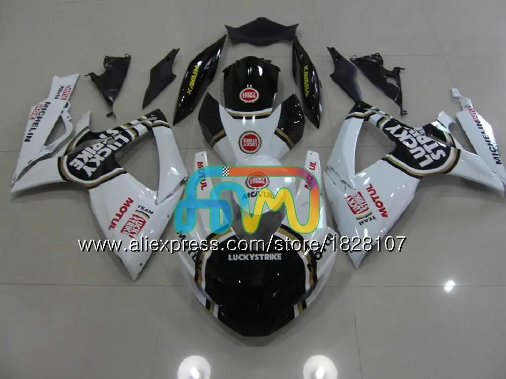 Комплект для SUZUKI GSXR белого и синего цвета 600 750 CC GSX R600 GSXR600 08 09 10 38BS. 20 GSX-R600 GSXR-750 K8 GSXR750 2008 2009 2010 обтекатель - Цвет: No. 31