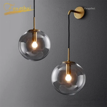 

Nordic Designer Loft LED Wall Lamp Bedroom Bedside Corridor Nordic Led Indoor Wall Lights Lighting Glass Hanging Lamp Luminaire