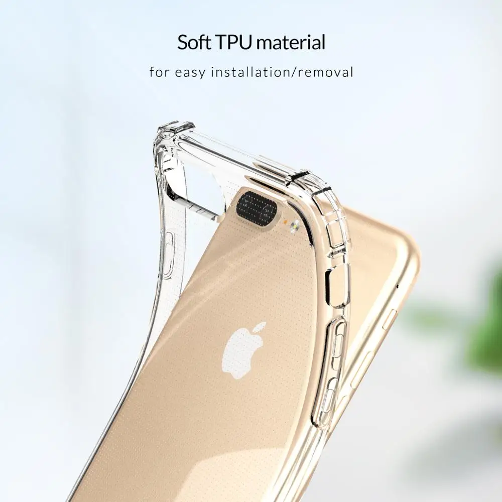 Прозрачный мягкий чехол ORICO из ТПУ для телефона iPhone 7 8 Plus Прозрачная силиконовая