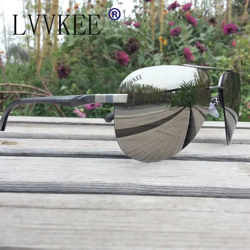 Hommes lunetes de soleil polarisées hommes marque Design lunetes de soleil en aluminium jambe miroir lentille lunetes de sole