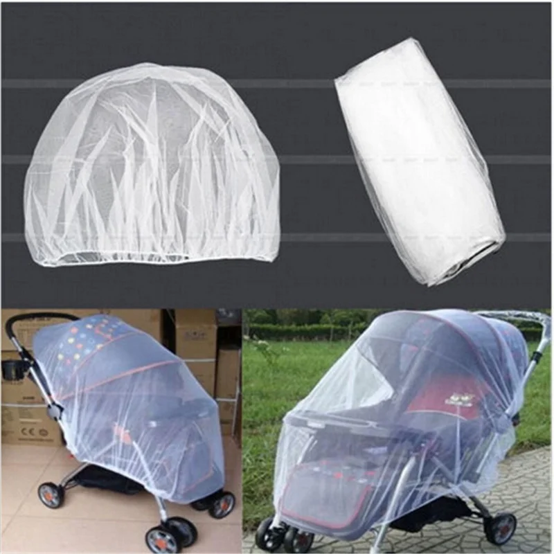 

NEW 150*180cm Bigger Newborn Mosquito Insect Net Toddler Infant Baby Stroller Crip Netting Pushchair Safe Mesh Buggy White