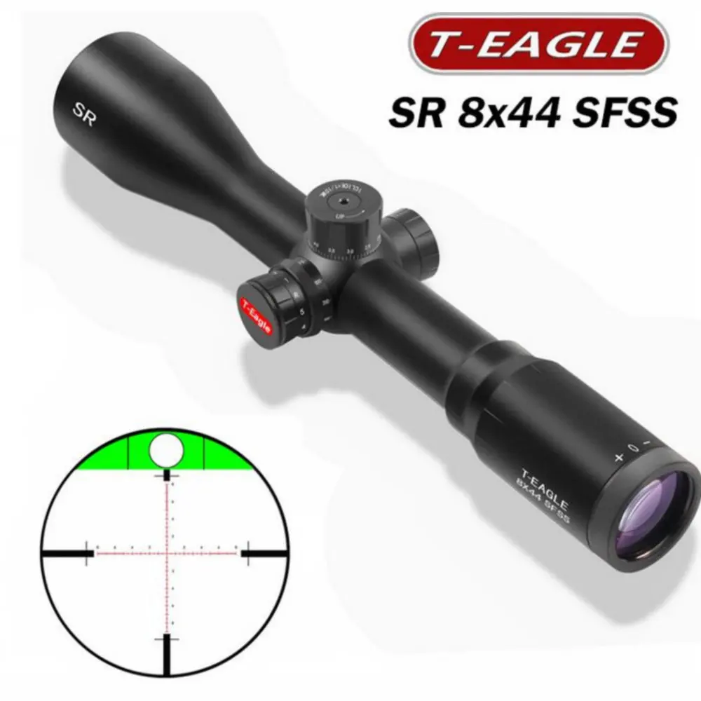 T-Eagle SR 8X44 SFSS тактический прицел для AirRifle sniper охотничья Оптика прицел для винтовок красный точечный прицел