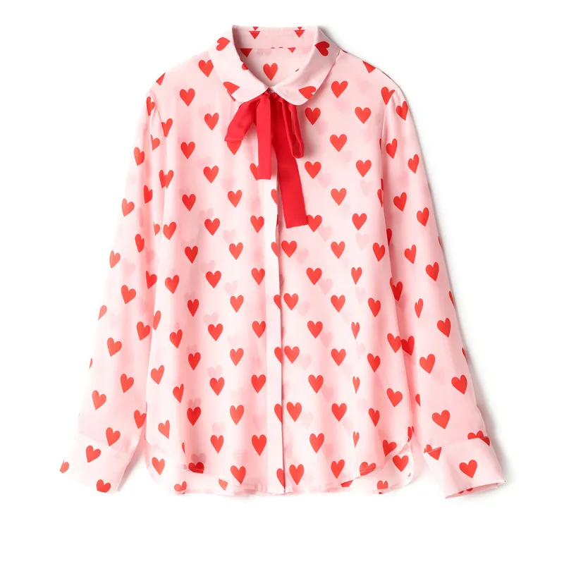 [EAM] Women Pocket Contrast Color Big Size Blouse