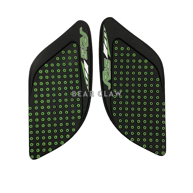 green One pair Для YAMAHA YZF-R15 YZF R15 защитная накладка на бак мотоцикла Наклейка газ колено сцепление Танк тяги Pad Сторона - Цвет: green One pair