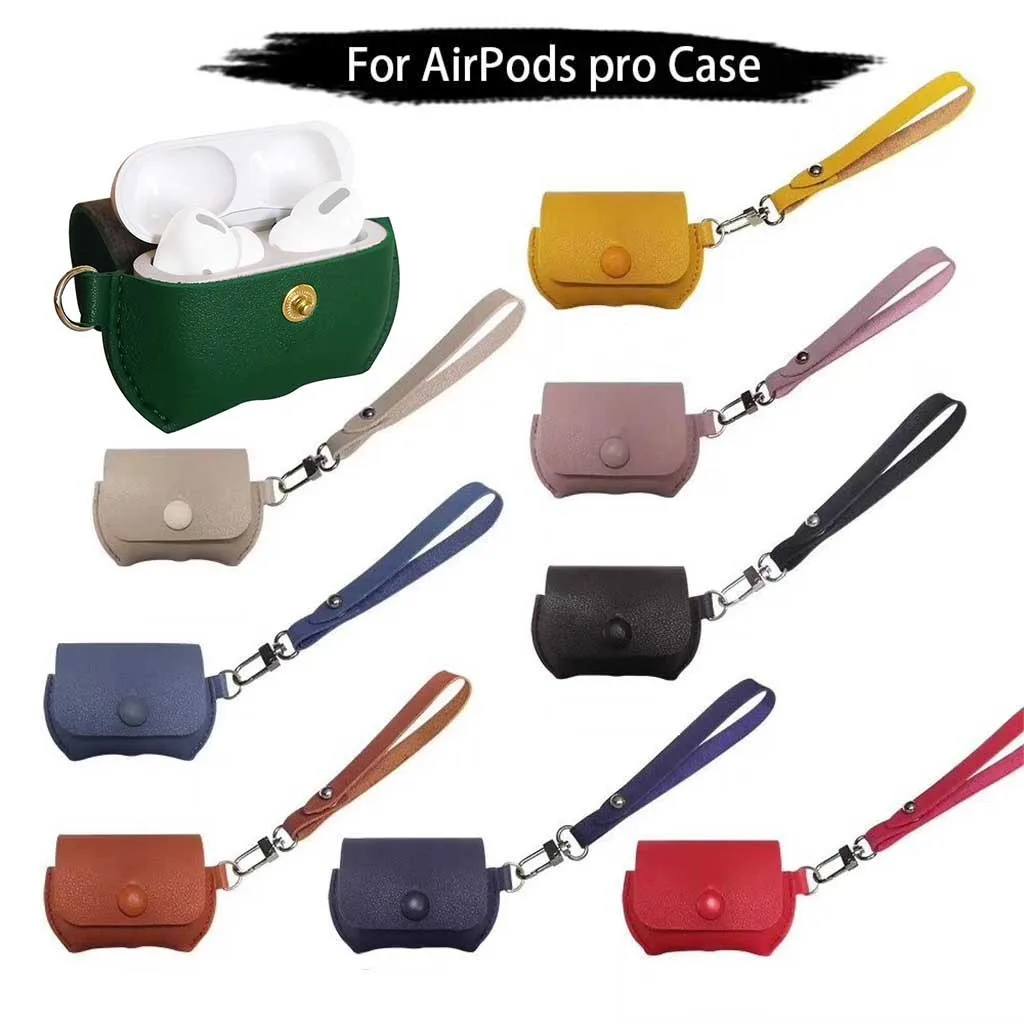 Для AirPods Pro 2019 беспроводной чехол для зарядки кожаный защитный женский подарок