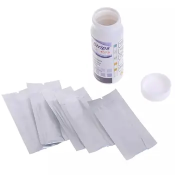 

5-In-1 Swimming Pool Test Paper Residual Chlorine PH Value Alkalinity Hardness Test Strip A Bottle Of 50 Hot Tub Water Quality