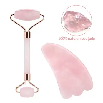 

Facial Massage Roller Plate Double/Single Heads Jade Stone Massager Eye Face Neck Beauty Health Thin Lift Relax Slimming Tools