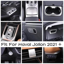 

Silver Accessories For Haval Jolion 2021 2022 Central Control Instrument Panel Dashboard Upper Air Vent Cover Trim Garnish Frame