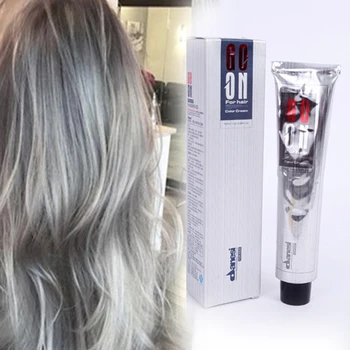 

100ml Fashion Hair Cream Unisex Smoky Gray Punk Style Light Grey Silver Permanent Hair Dye Color Cream Girls Beauty Hair Colors