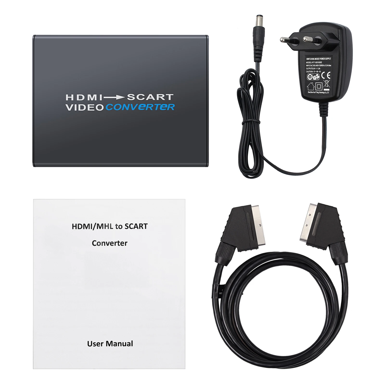 Prozor HDMI в SCART конвертер с 1 5 м кабель 1080P Композитный HD видео стерео аудио адаптер