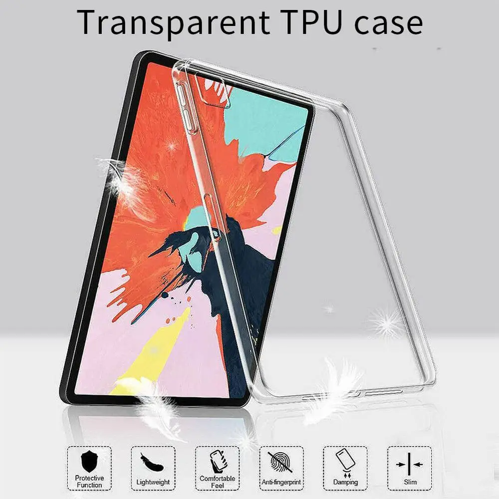 TPU чехол для iPad Pro 12 9 2017 A1670 A1671 прозрачный защитный планшета Чехол дюймов 2020 ТПУ