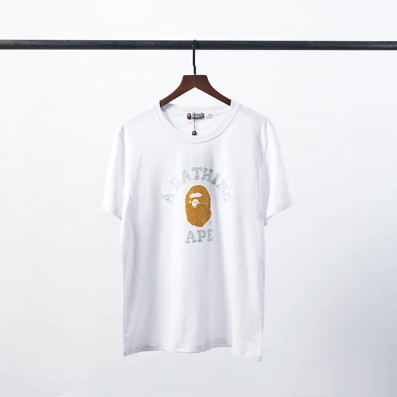 

2019 Summer Japanese-style Popular Brand Men Teenager Pure Cotton Large Size Loose-Fit Crew Neck Pullover Short Sleeve T-shirt