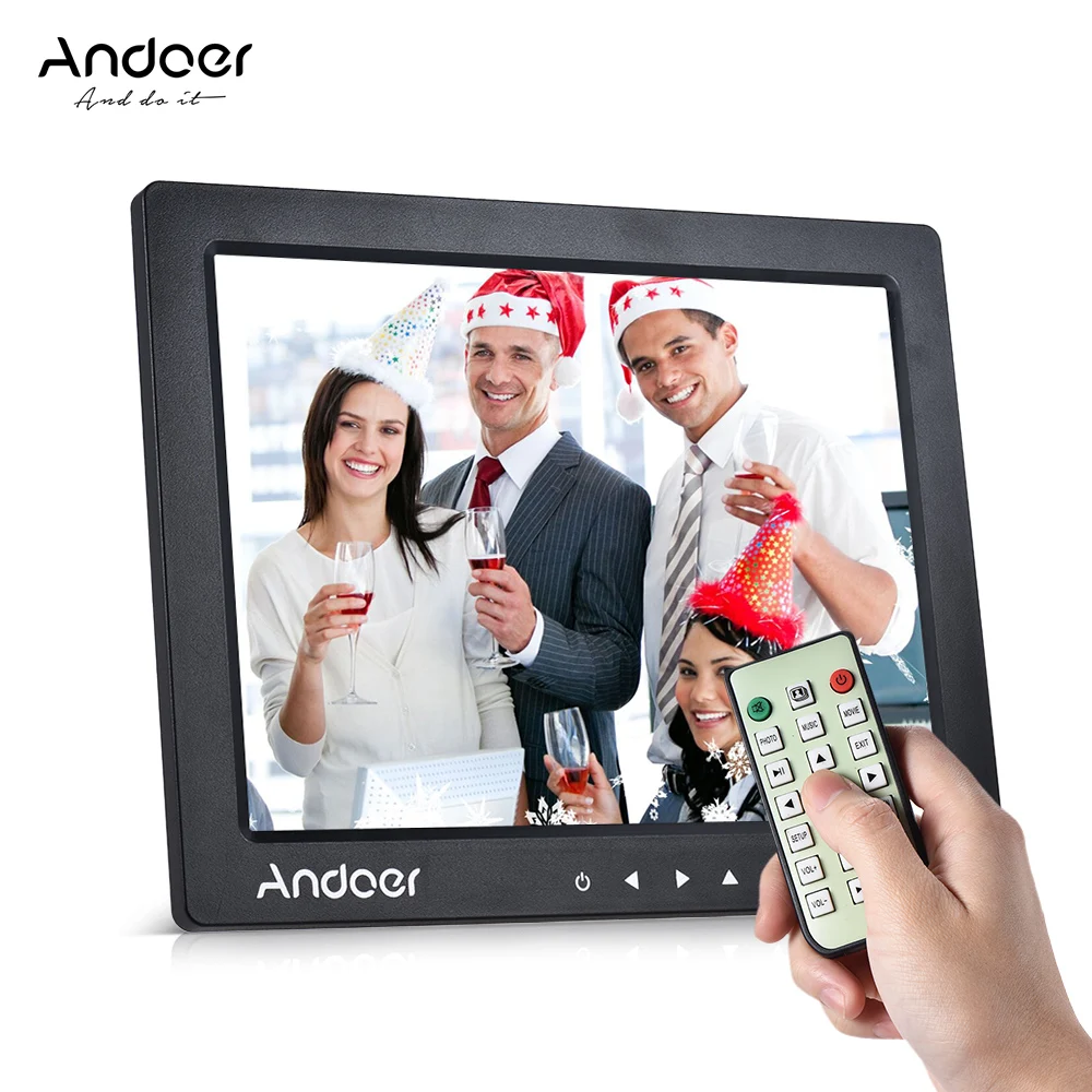 Andoer 10 &quotHD Цифровая фоторамка настольный альбом дисплей изображение 1080P видео MP4