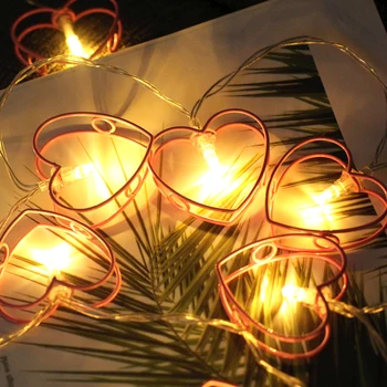 

1.65m 3mLED love decoration lamp romantic light string 10 20 lights garland fairytale Christmas dress up lamp battery powered
