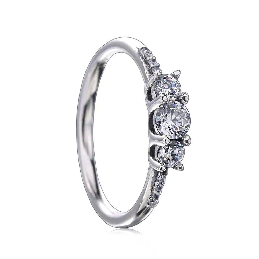 

Ajax 925 Sterling Sliver Sparkling Luxury Fashion Style Engagement Ring Is The Best Choice For Women