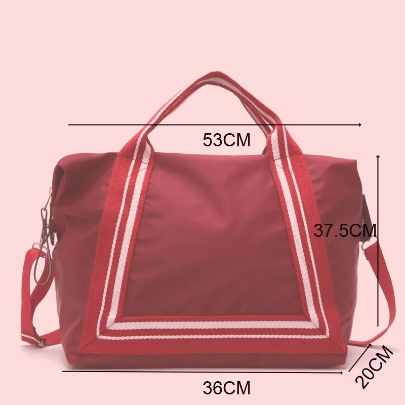 Новинка, женская спортивная сумка на одно плечо, мужская легкая сумка для путешествий, тренировочная сумка для спортзала, сумка для йоги, коврик для спортзала, для фитнеса, большой маленький размер - Цвет: Big Red