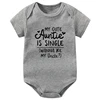 My Cute Auntie Is Single Wanna Be My Uncle Funny Baby Bodysuits Cotton Short Sleeve Baby Boys Girls Onesies Infant Rompers 5