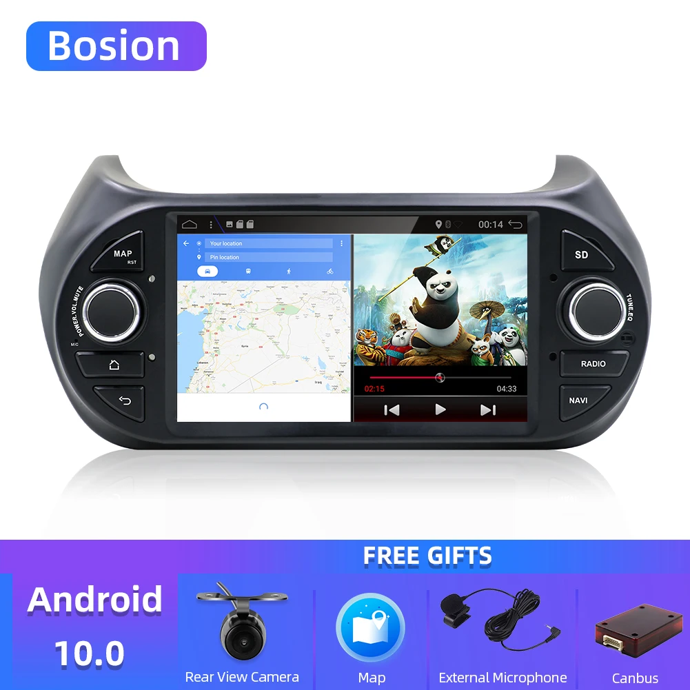 Автомобильный мультимедийный DVD-плеер на Android 10 0 с GPS автомобильная стереосистема