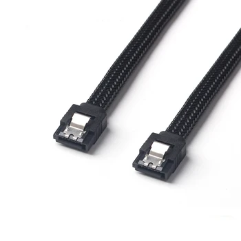 

SATA3.0 7pin Signal Straight HDD Right Angle Motherboard Cord Serial Data Cable Computer Hard Drive Disk Black High Speed