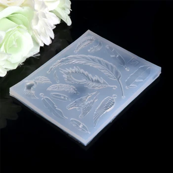 

Mold for jewelry Feather charms pendant Resin Silicone Mould handmade tool epoxy resin molds Dried Flower Resin Decorative DIY