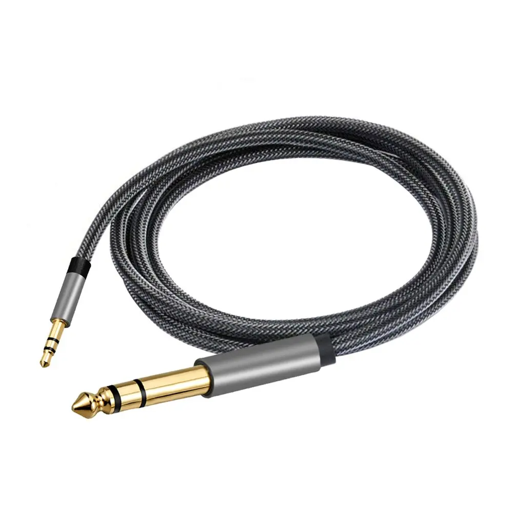 Jack 6.35mm to 3.5mm Adapter Audio Cable for Mixer Amplifier Speaker Gold Plated 6.5mm 3.5 Jack Splitter Audio Cable