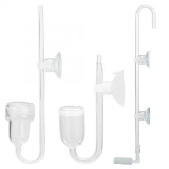 

Aquarium 3 In 1 Simple Bubble Counter CO2 Atomizer Diffuser Transparent Grass Tanks Carbon Dioxide Refiner