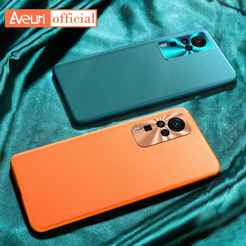 Luxury Leather Case For Vivo X60 Pro Plus Metal Camera Protection Silicone Cover Phone X50 S9 X27 Pro+ |